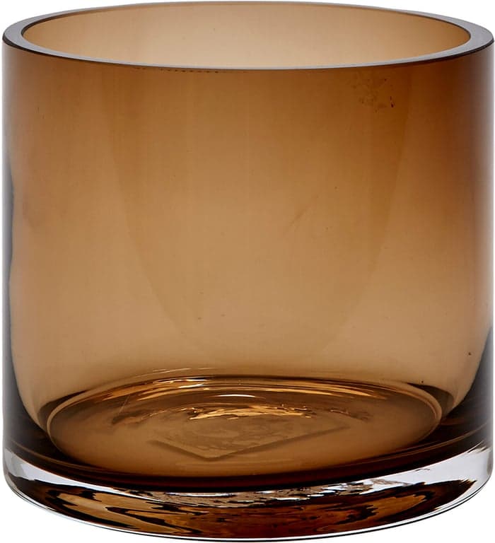 Ø 15 H 15 cm, glass, brun